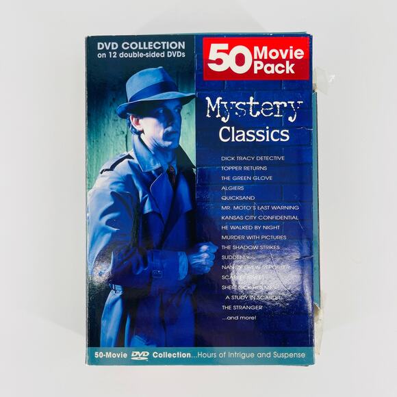 Mystery Classics 50 Movie Pack 12-DVD Collection - Good Used Condition - Picture 5 of 15